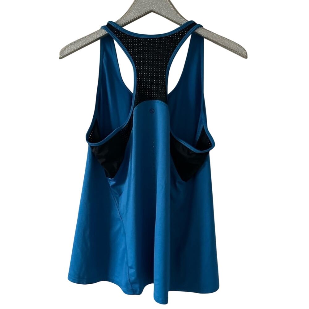 Shape Blue Racerback Tank Top - Picture 2 of 6